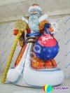 Надувная фигура Дед Мороз Эксклюзив — для улицы, с подсветкой