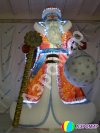 Надувная фигура Дед Мороз Эксклюзив — для улицы, с подсветкой