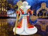 Надувная фигура Дед Мороз Эксклюзив — для улицы, с подсветкой