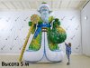 Надувная фигура Дед Мороз Эксклюзив — для улицы, с подсветкой