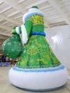Надувная фигура Дед Мороз Эксклюзив — для улицы, с подсветкой