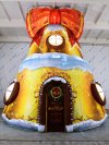 Колокольчик дом — новогодняя надувная конструкция с фото зоной внутри