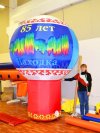 Надувной шар на опоре — круглой формы с полной запечаткой