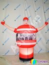 Аэромен машет рукой сложной стилизованной формы для любых отраслей бизнеса