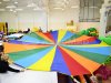 Игровой парашют — реквизит для командных игр, тимбилдинга и аниматоров