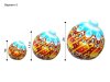 Надувные ёлочные шары с подсветкой