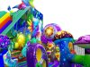 Большая фантазия — надувной батут площадью 110 м²