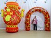 Полноцветная надувная арка серии лайт круглой формы