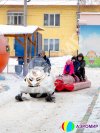 Банан надувной зимний — аттракцион банан-сани на 3, 4 или 5 мест