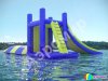 Надувная водная горка с вышкой и блобом