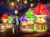 Надувные сказочные грибы — парковые фигуры с подсветкой