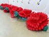 Надувные цветы гвоздики — гирлянда из гвоздик