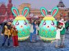 Надувная фигура Зайчика по форме яйца