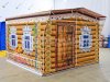 Каркасная палатка шатёр 2,7 х 2,7 м — металлокаркас, материал оксфорд + ПВХ