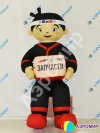 Надувные фигуры на крышу — сидячие фигуры для рекламы на крушу или подиум