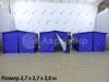 Каркасная палатка шатёр 2,7 х 2,7 м — металлокаркас, материал оксфорд + ПВХ