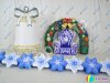 Новогодняя надувная фигура «Колокольчик» с эффектом снега и невероятной подсветкой