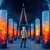 Прозрачная надувная колонна