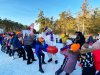 Канат-сосиска для эстафет спортивных состязаний и игр