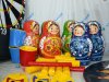 Большие надувные кегли в форме матрёшки