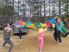 Игровой парашют — реквизит для командных игр, тимбилдинга и аниматоров