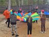 Игровой парашют — реквизит для командных игр, тимбилдинга и аниматоров