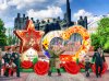 Комплект №5 на 9 мая - фотозона сердце, надувная звезда и пневмогирлянда гвоздики.