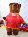 Надувной костюм Медведя в национальных костюмах и рубахах