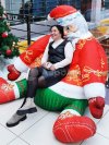 Новогоднее кресло-мешок «Дед Мороз»