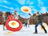 Командная забава — лови сковородкой