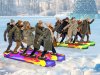 Мягкие командные лыжи