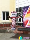 Аэромен машет рукой сложной стилизованной формы для любых отраслей бизнеса