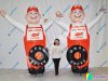 Аэромен машет рукой сложной стилизованной формы для любых отраслей бизнеса