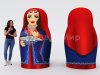 Национальные надувные матрешки — яркие образы для оформления и привлечения внимания