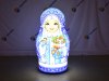 Матрешка новогодняя снегурочка с подсветкой