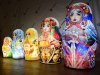 Надувная фигура матрёшка в цветах флага