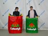 Бег в мешках — командный аттракцион