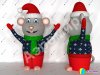 Надувная Мышь — фигура с машущей рукой