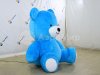 Мишка большой из плюша голубого цвета