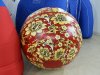 Мяч надувной из ПВХ в расцветке хохлома