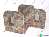 Надувная тактическая фигура Крепость (Fortress) для игры в пейнтбол, нёрф, лазертаг и арчеритаг