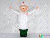 Надувная фигура с машущей рукой