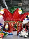 Колпак дом — новогодняя надувная конструкция с фотозоной внутри