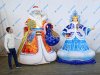 Комплект надувных фигур Дед Мороз и Снегурочка в комплектации Эксклюзив