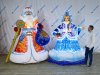 Комплект надувных фигур Дед Мороз и Снегурочка в комплектации Эксклюзив