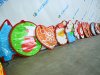 Подвесные новогодние игрушки для улицы