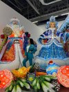 Надувная фигура Дед Мороз Эксклюзив — для улицы, с подсветкой