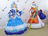 Комплект надувных фигур Дед Мороз и Снегурочка в комплектации Эксклюзив