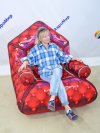Надувные сани-трон — игровой реквизит для эстафет и развлечений на открытом воздухе
