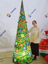Надувной новогодний декор конус